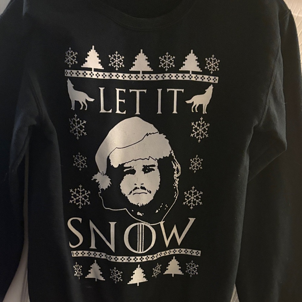 Game of Thrones! Black Let It Snow Sweater